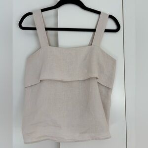 Linen Sleeveless Top